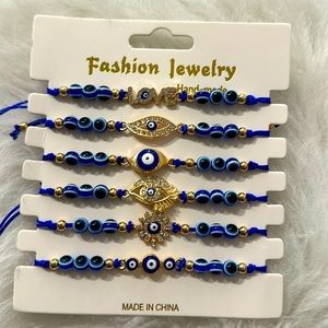 Evil Eye Protection Bracelet Set